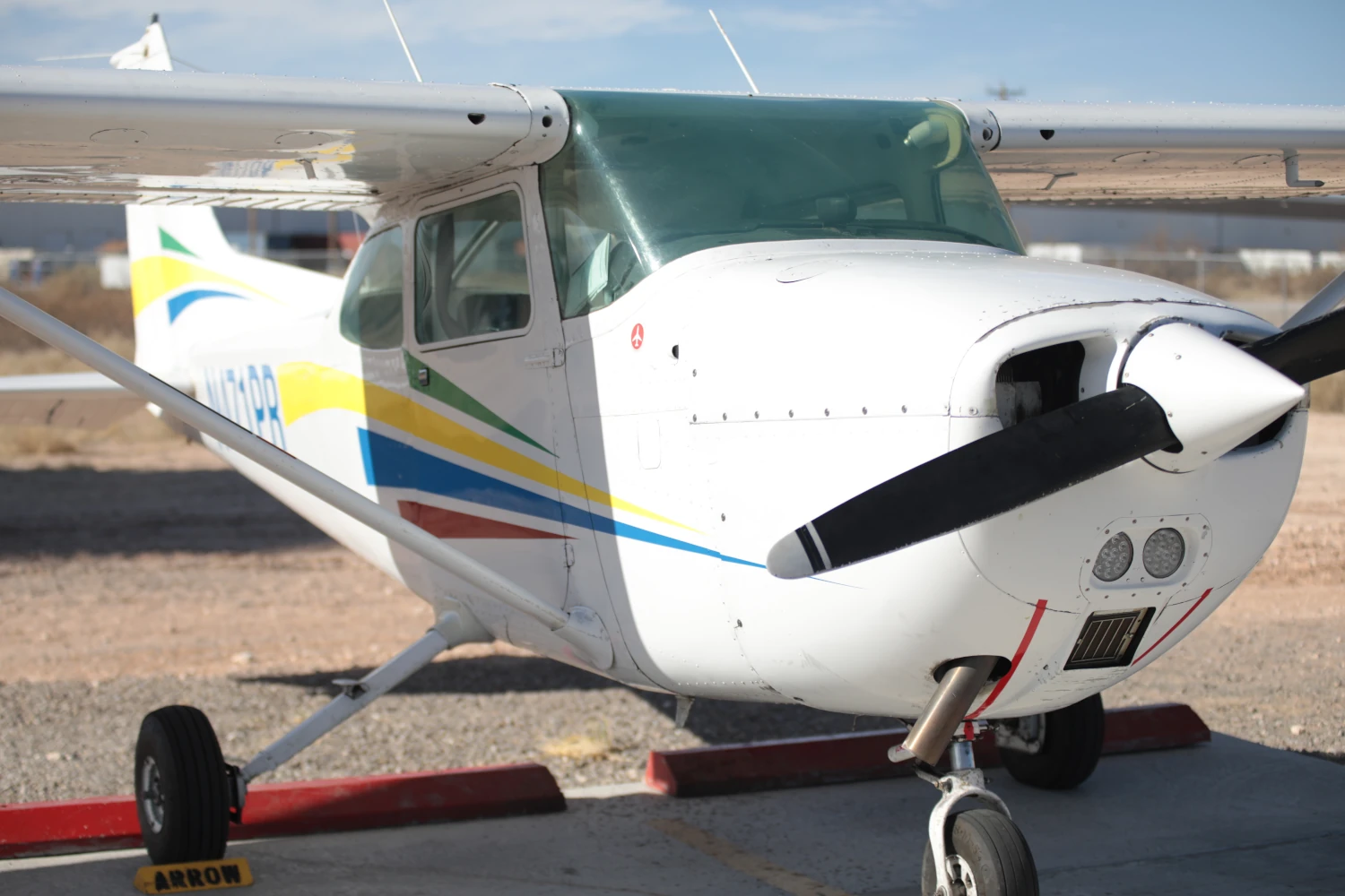 Skittles Cessna 172M at Red Arrow Flight Academy