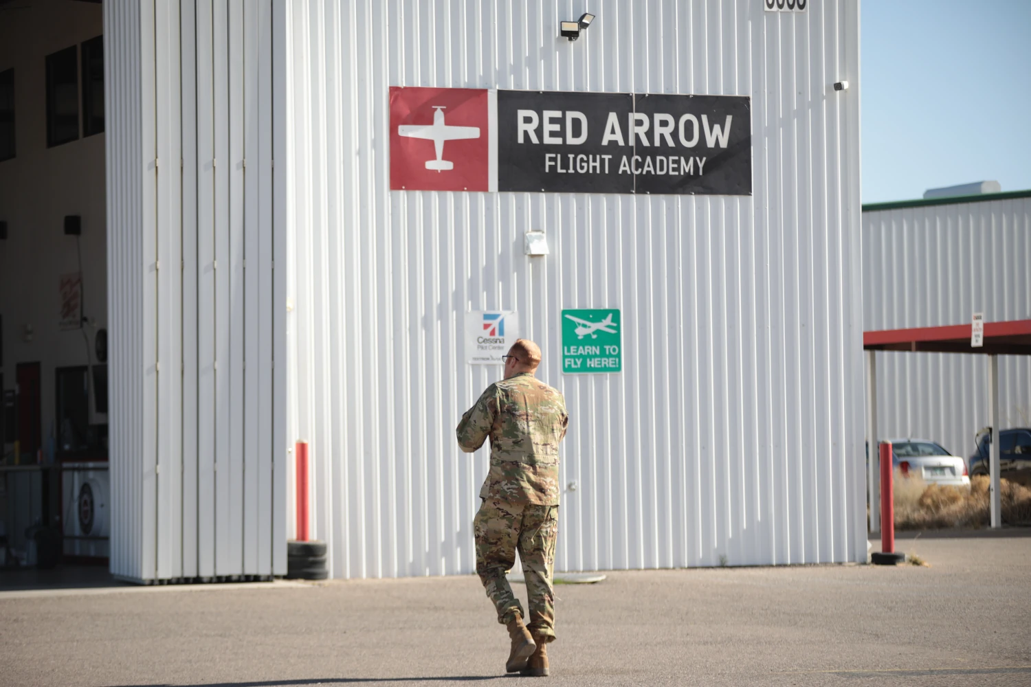 Fleet of Sikorsky CH-53K King Stallion helicopters over KDNA at Red Arrow Flight Academy